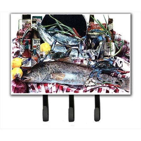 Carolines Treasures Fish and Beers from New orleans Leash Holder or Key Hook 1001TH68